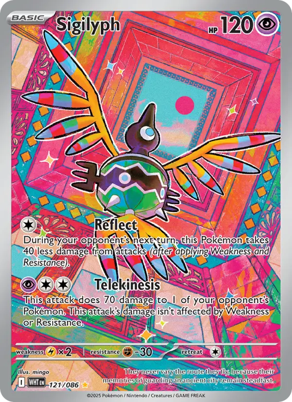 Sigilyph 121 White Flare Pokesingles