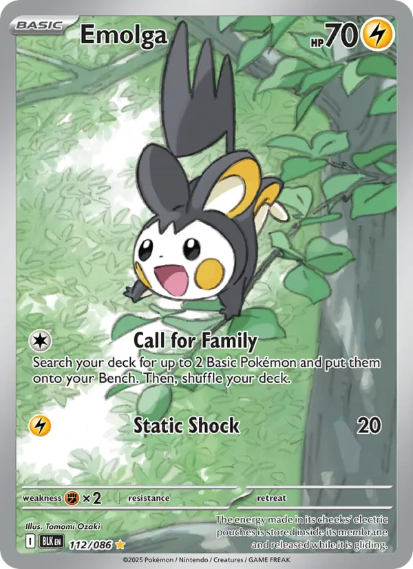 Emolga 112 Black Bolt Pokesingles