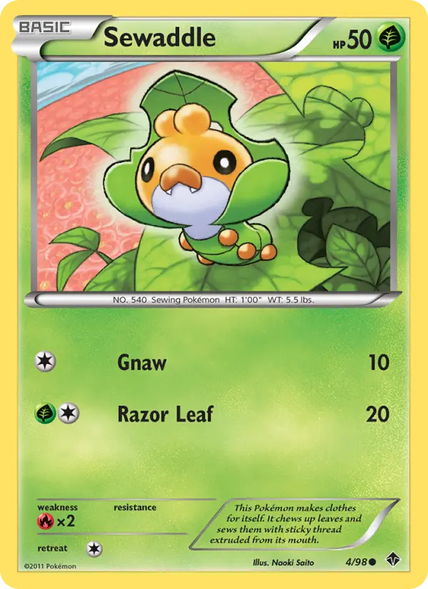 Sewaddle 4 Emerging Powers Pokesingles