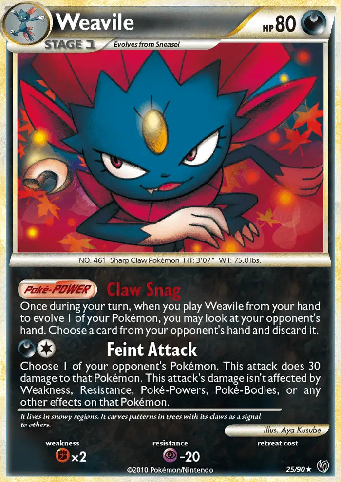 Weavile 25 Undaunted Pokesingles