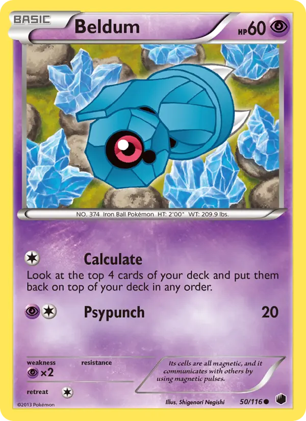 Beldum 50 Plasma Freeze Pokesingles