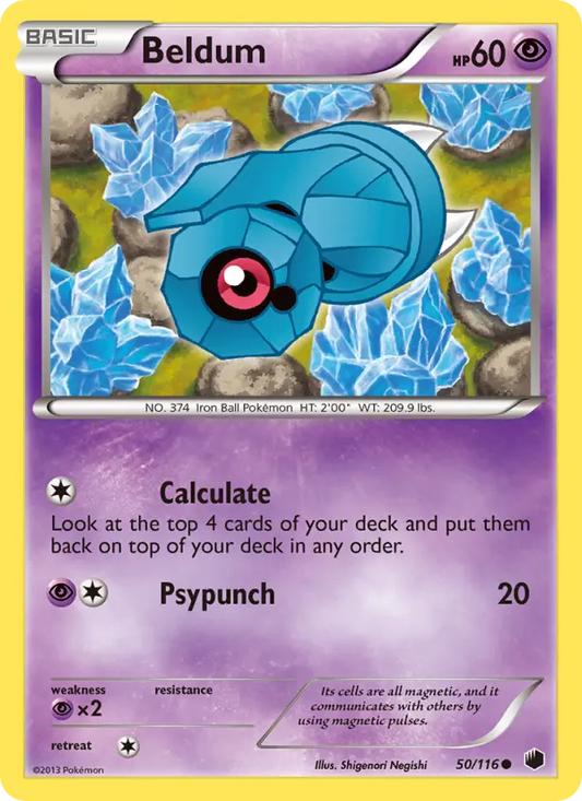 Beldum 50 Plasma Freeze Pokesingles