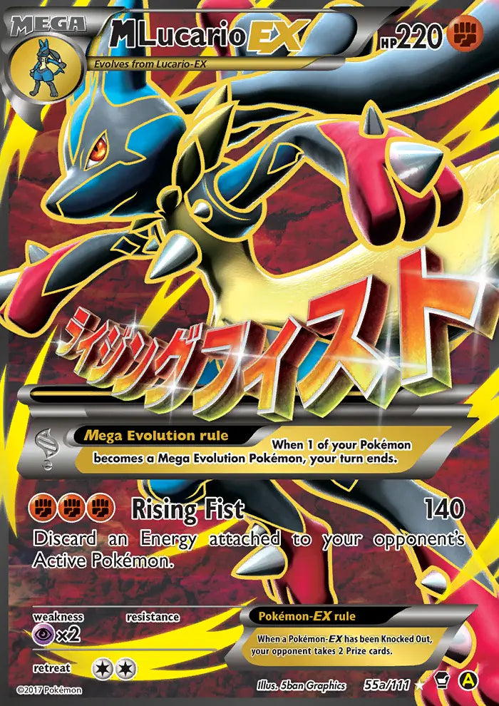 M Lucario EX 55a Furious Fists Pokesingles