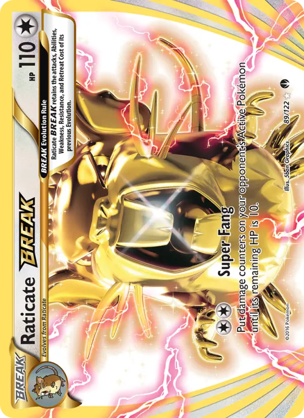 Raticate BREAK 89 BREAKpoint Pokesingles