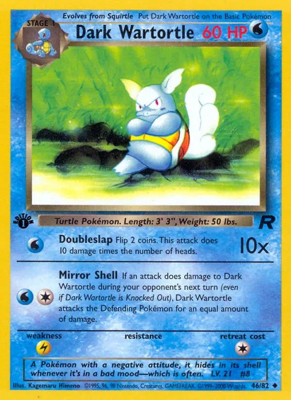 Dark Wartortle 46 Team Rocket Pokesingles