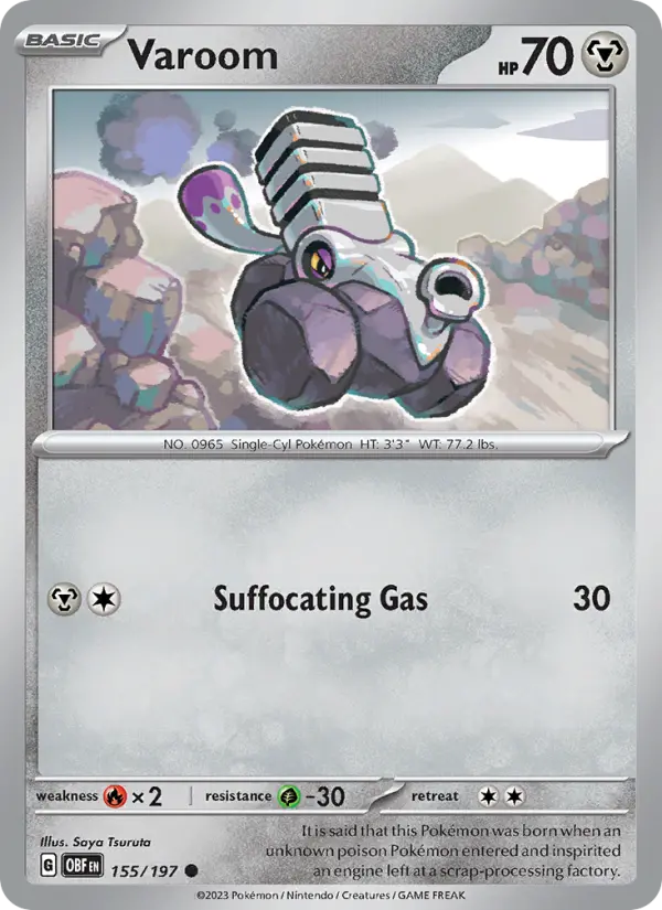 Varoom 155 Obsidian Flames Pokesingles