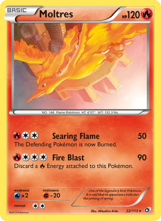 Moltres 22 Legendary Treasures Pokesingles