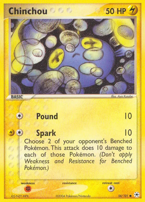 Chinchou 56 Hidden Legends Pokesingles