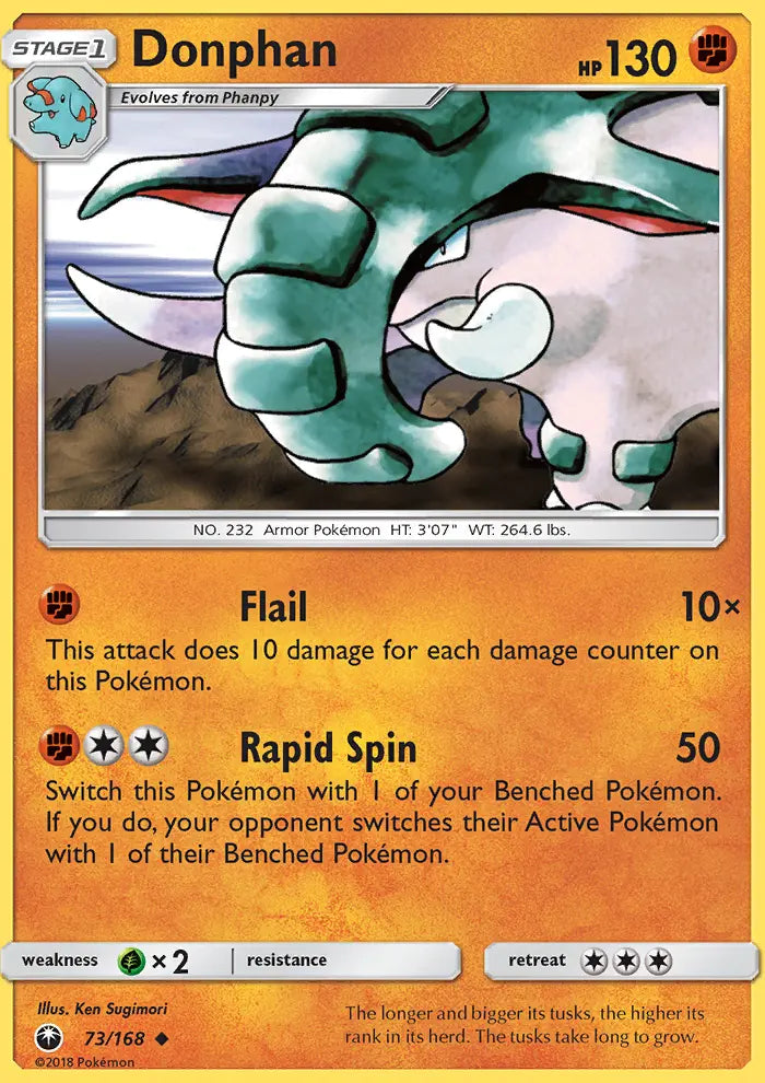 Donphan 73 Celestial Storm Pokesingles