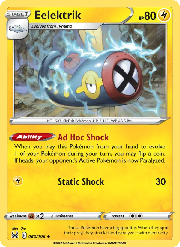 Eelektrik 60 Lost Origin Pokesingles
