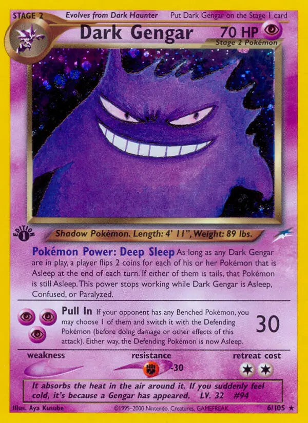 Dark Gengar 6 Neo Destiny Pokesingles