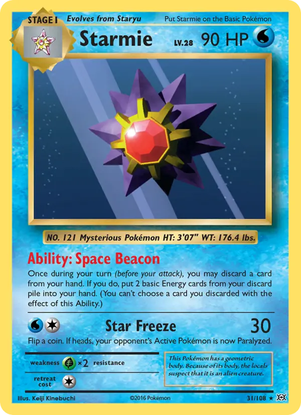 Starmie 31 Evolutions Pokesingles