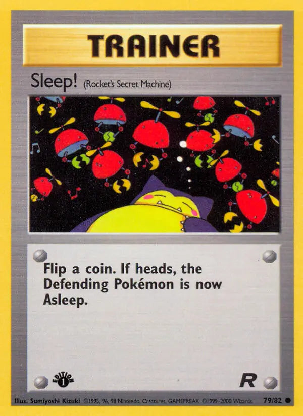 Sleep! 79 Team Rocket Pokesingles