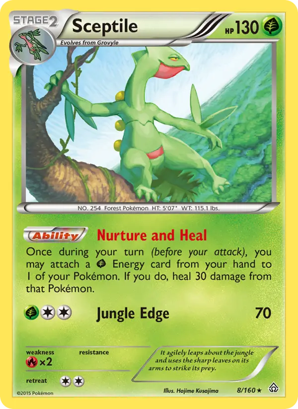 Sceptile 8 Primal Clash Pokesingles