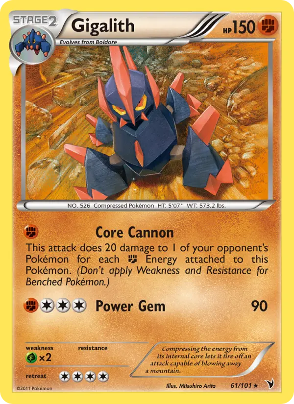 Gigalith 61 Noble Victories Pokesingles