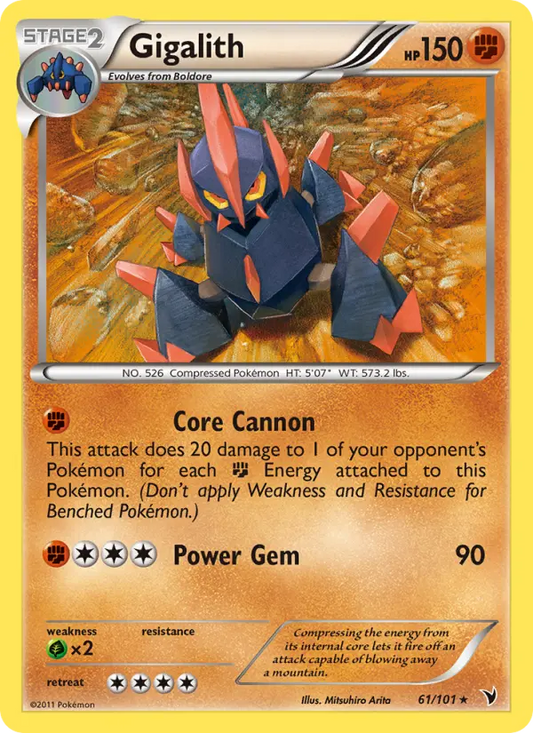 Gigalith 61 Noble Victories Pokesingles