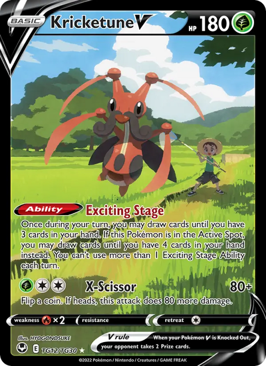 Kricketune V TG12 Silver Tempest Pokesingles