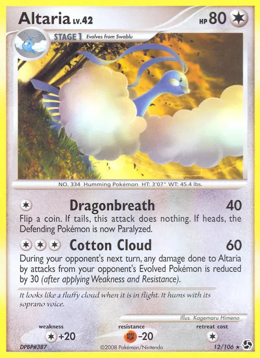 Altaria 12 Great Encounters Pokesingles
