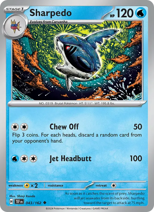 Sharpedo 43 Temporal Forces Pokesingles