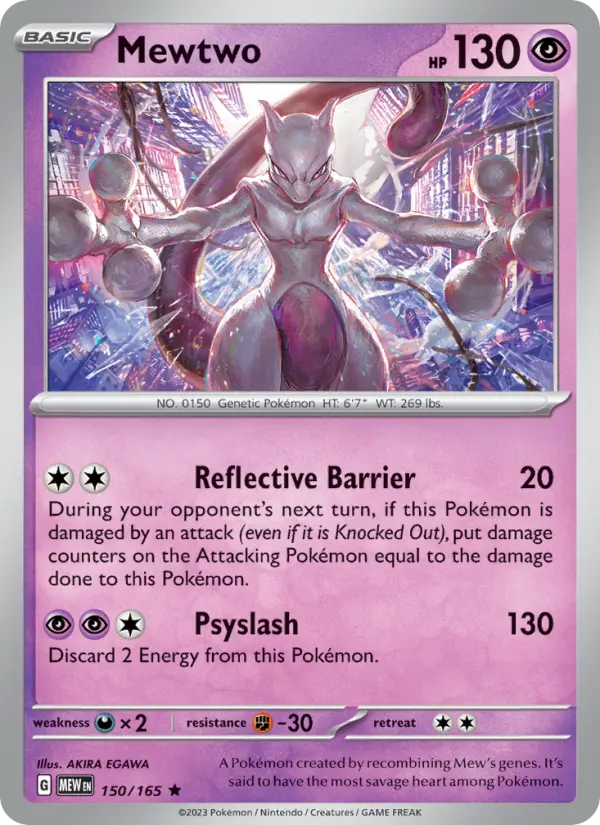 Mewtwo 150 151 Pokesingles