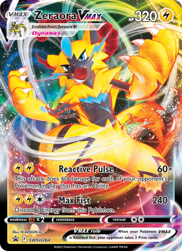 Zeraora VMAX SWSH264 SWSH Black Star Promos Pokesingles