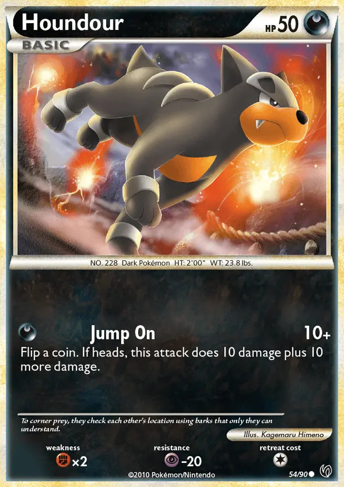 Houndour 54 Undaunted Pokesingles