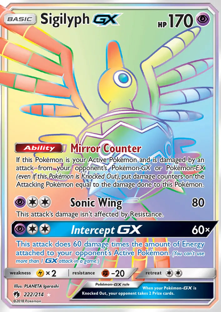 Sigilyph GX 222 Lost Thunder Pokesingles