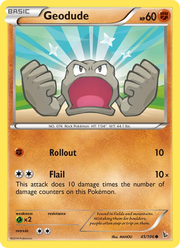 Geodude 45 Flashfire Pokesingles