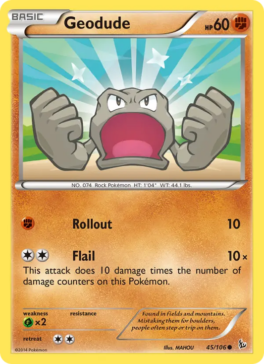 Geodude 45 Flashfire Pokesingles