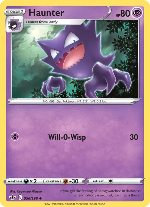 Haunter 56 Chilling Reign Pokesingles