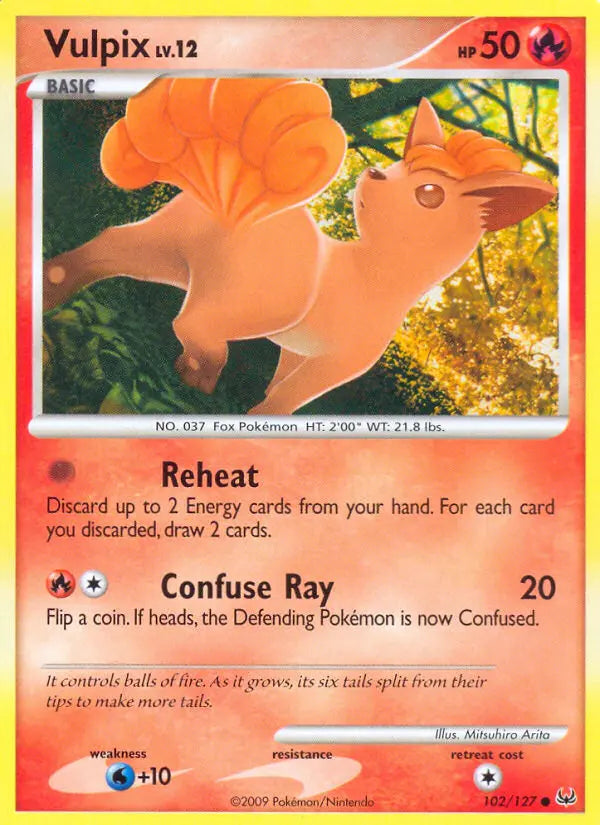 Vulpix 102 Platinum Pokesingles