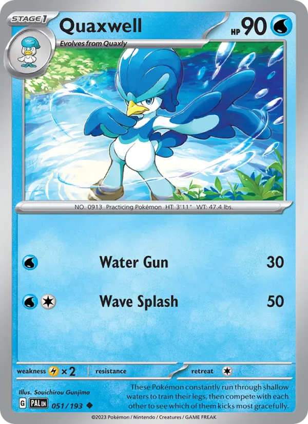 Quaxwell 51 Paldea Evolved Pokesingles