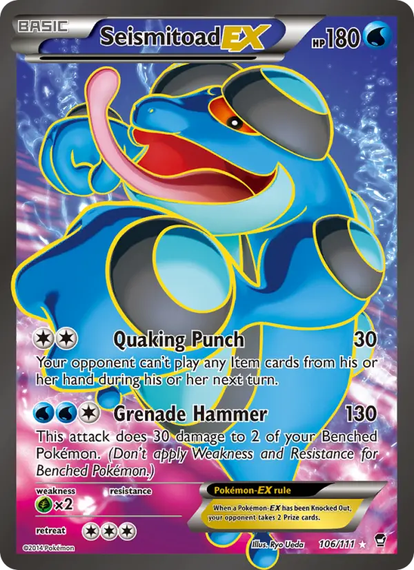 Seismitoad EX 106 Furious Fists Pokesingles