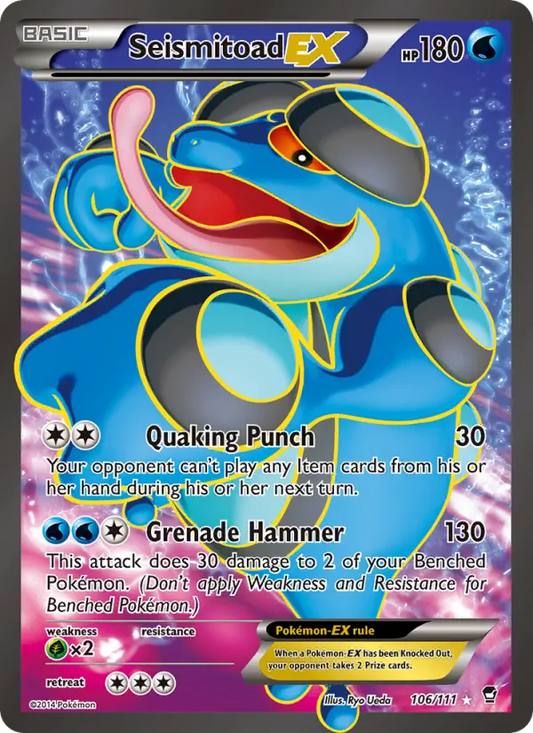 Seismitoad EX 106 Furious Fists Pokesingles