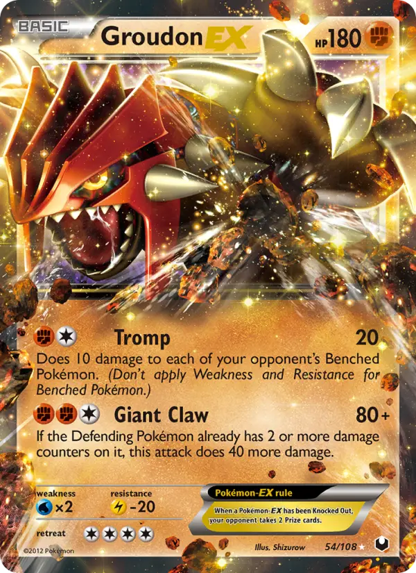 Groudon-EX 54 Dark Explorers Pokesingles