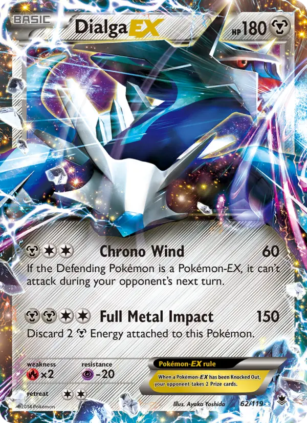 Dialga EX 62 Phantom Forces Pokesingles