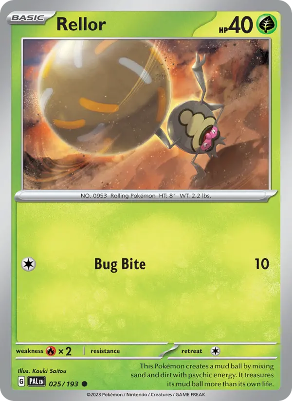 Rellor 25 Paldea Evolved Pokesingles