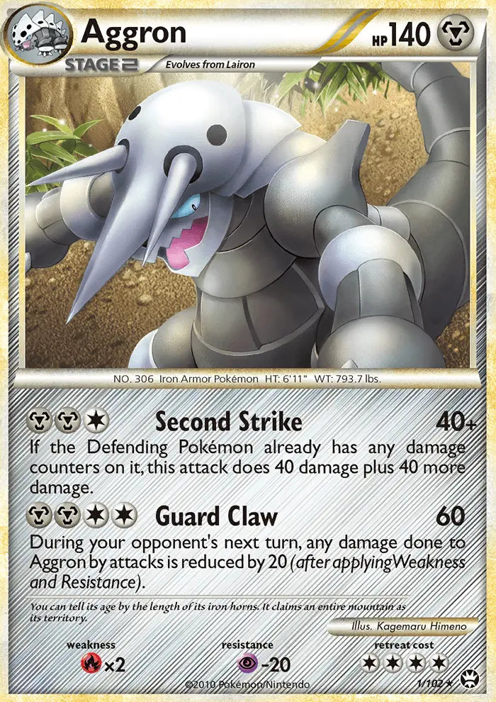 Aggron 1 Triumphant Pokesingles