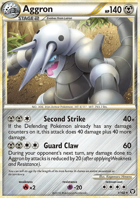 Aggron 1 Triumphant Pokesingles