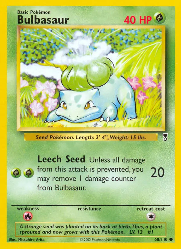 Bulbasaur 68 Legendary Collection Pokesingles