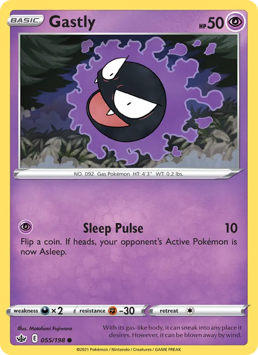 Gastly 55 Chilling Reign Pokesingles