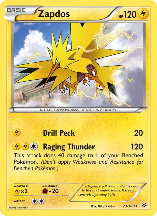 Zapdos 23 Roaring Skies Pokesingles