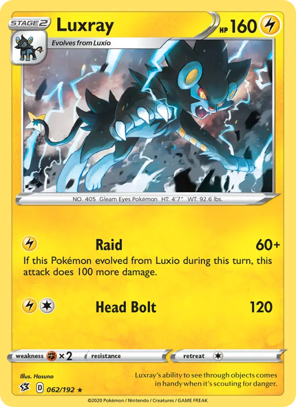 Luxray 62 Rebel Clash Pokesingles