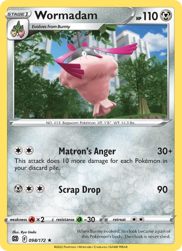Wormadam 98 Brilliant Stars Pokesingles