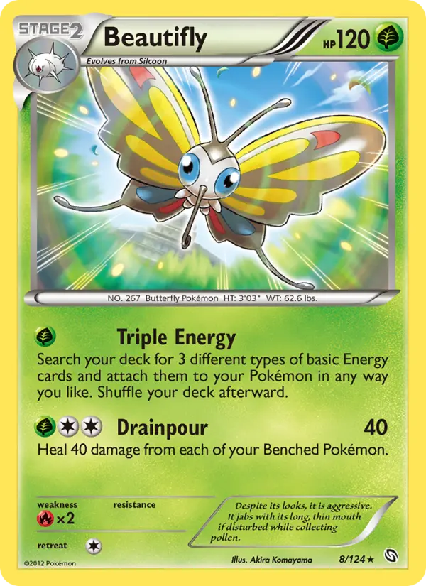 Beautifly 8 Dragons Exalted Pokesingles