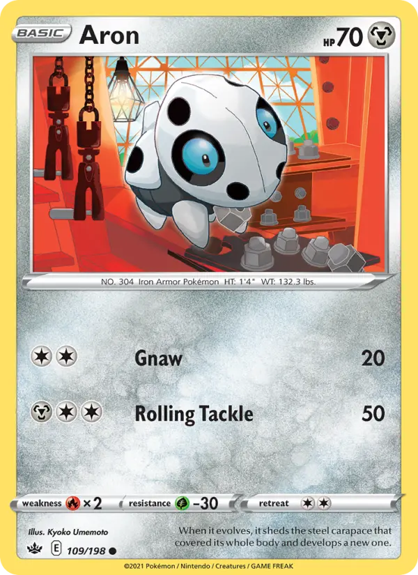 Aron 109 Chilling Reign Pokesingles