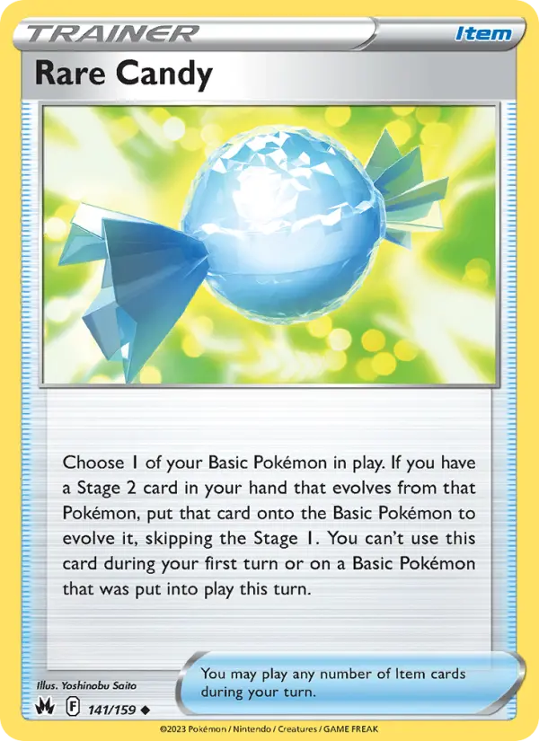 Rare Candy 141 Crown Zenith Pokesingles
