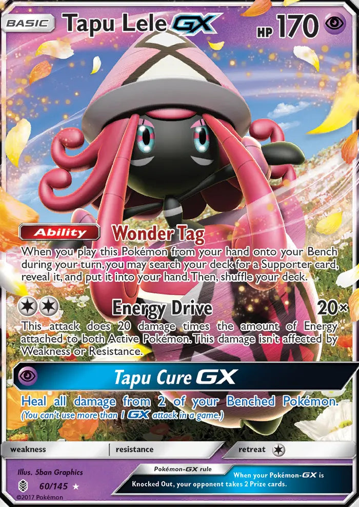 Tapu Lele GX 60 Guardians Rising Pokesingles