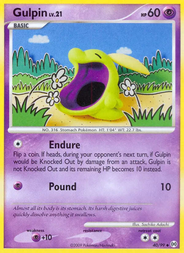 Gulpin 40 Arceus Pokesingles