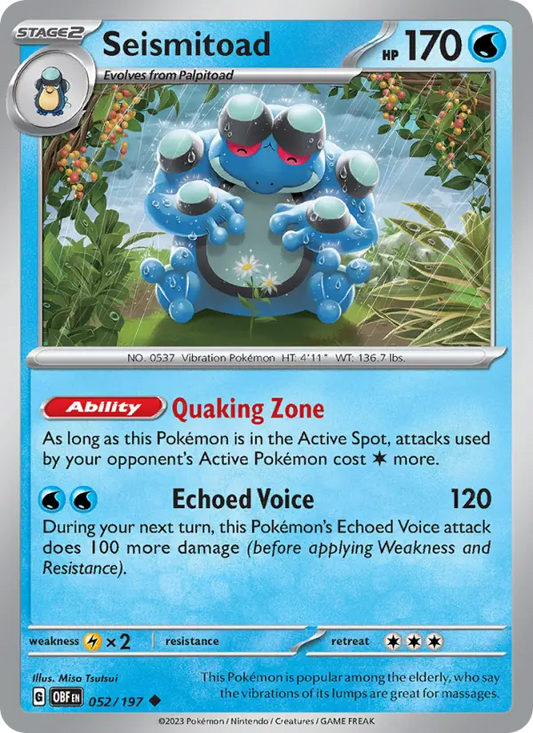 Seismitoad 52 Obsidian Flames Pokesingles